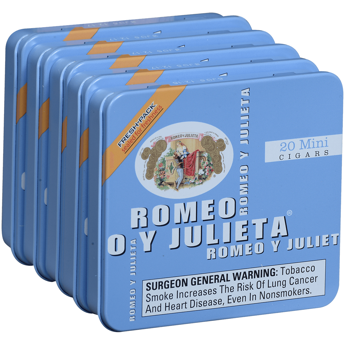 (Pm)Romeo Y Julieta Mini (Blue) 5/20 Ct. Tins 2.875X20