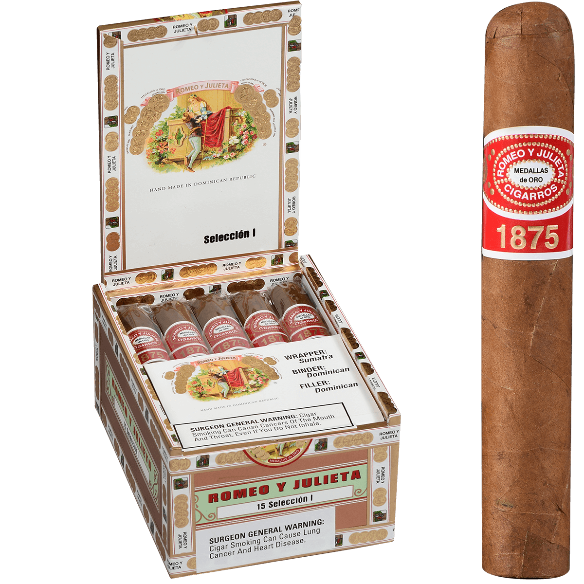 Romeo Y Julieta Seleccion 1875 I Robusto 15 Ct. Box 5.00X50