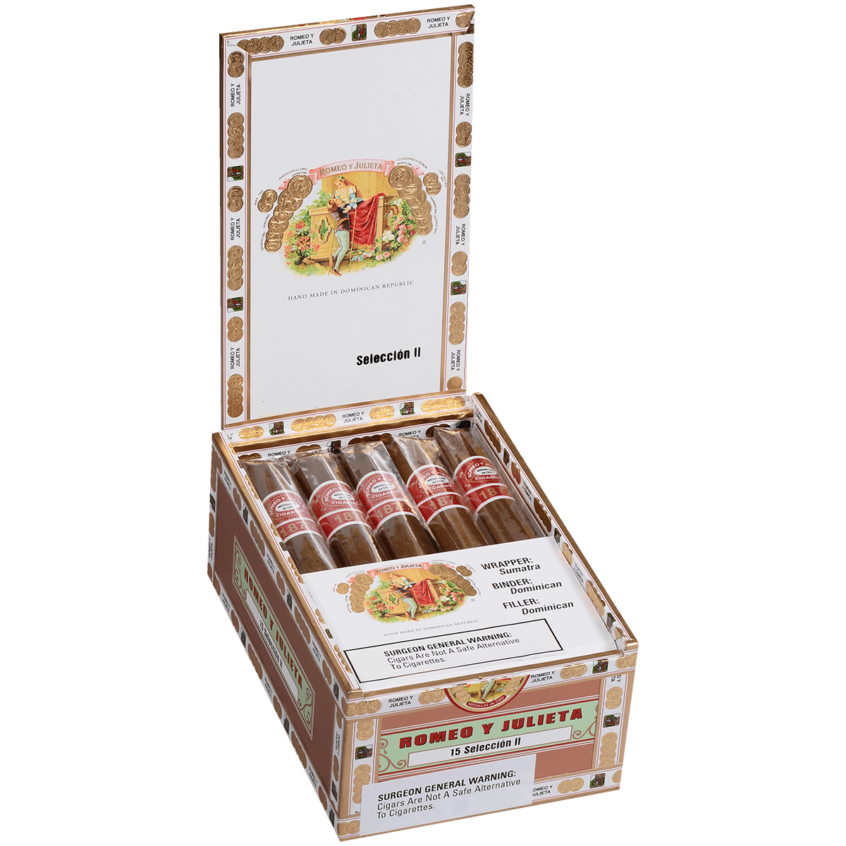 Romeo Y Julieta Seleccion 1875 Ii Toro 15 Ct. Box 6.00X50