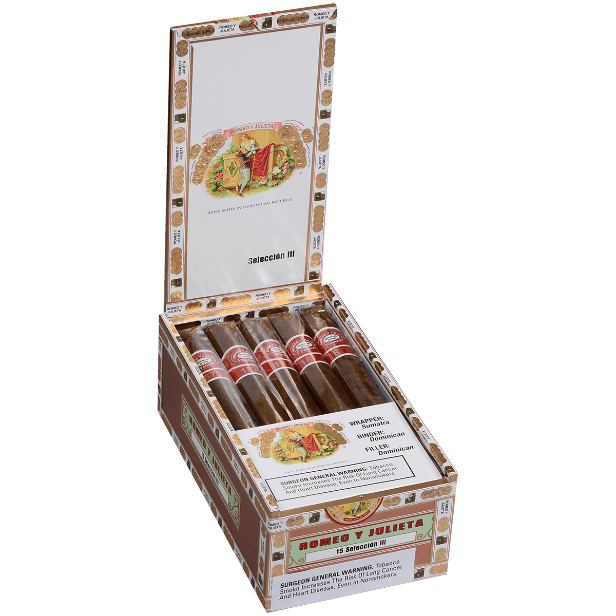 Romeo Y Julieta Seleccion 1875 Iii Churchill 15 Ct. Box 7.00X50