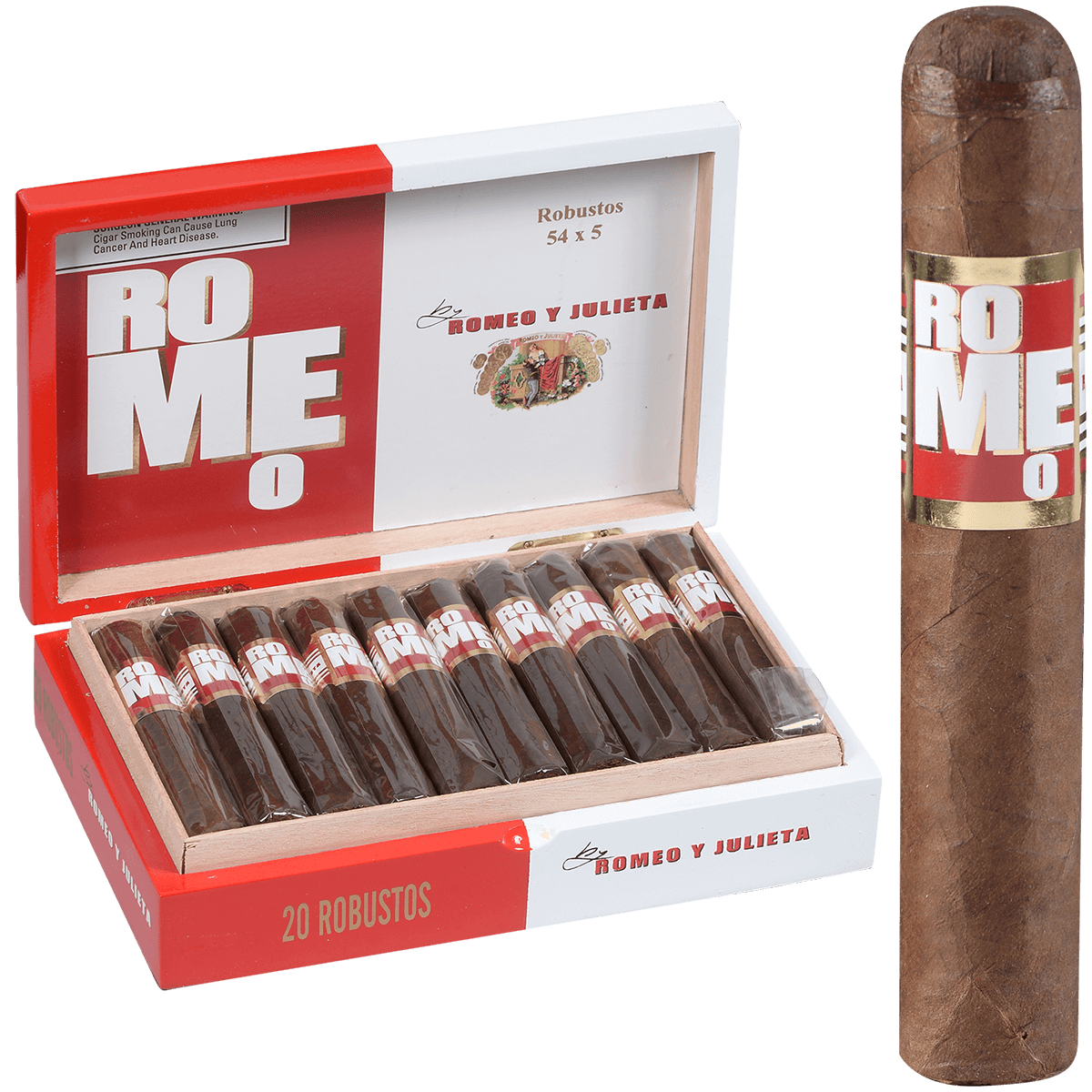 Romeo By Romeo Y Julieta Robusto 20 Ct. Box 5.00X54