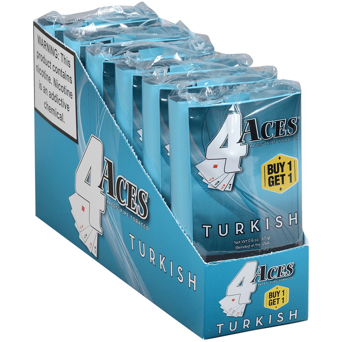 4 Aces Pipe Tobacco Turkish & Blended 0.6 Oz Pouch