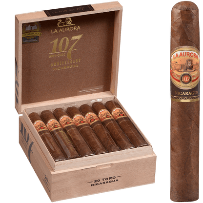La Aurora 107 Nicaragua Toro 20 Ct. Box 5.50X54