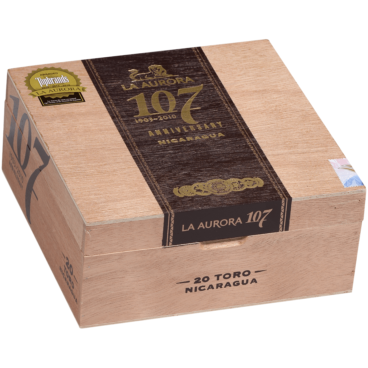 La Aurora 107 Nicaragua Toro 20 Ct. Box 5.50X54