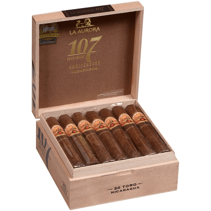La Aurora 107 Nicaragua Toro 20 Ct. Box 5.50X54