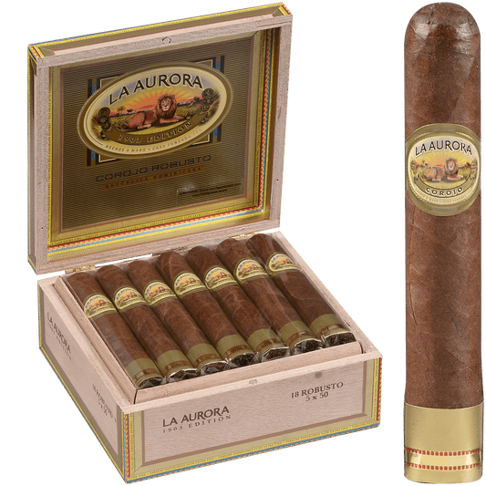 La Aurora Preferidos Gold Corojo Robusto 18 Ct. Box 5.00X51