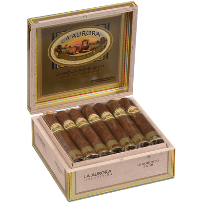La Aurora Preferidos Gold Corojo Robusto 18 Ct. Box 5.00X51