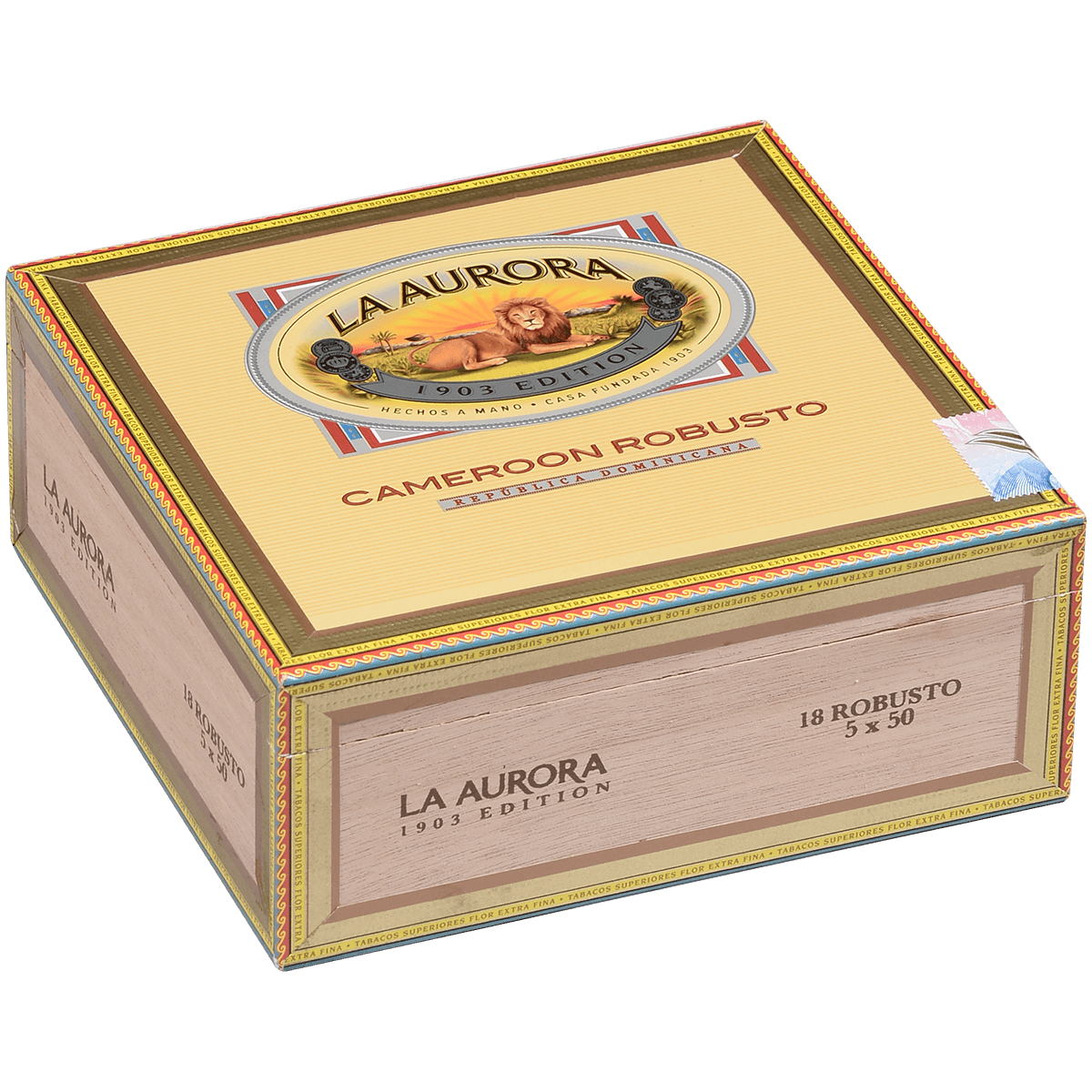 La Aurora Preferidos Platinum Cameroon Robusto 18 Ct. Box 5.00X51