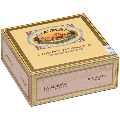 La Aurora Preferidos Platinum Cameroon Robusto 18 Ct. Box 5.00X51