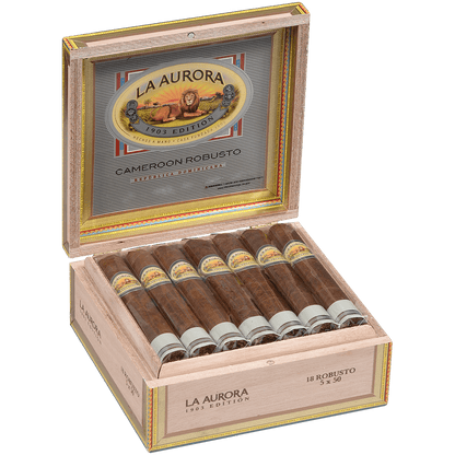 La Aurora Preferidos Platinum Cameroon Robusto 18 Ct. Box 5.00X51