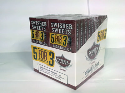 Swisher Sweets Cigarillos Regular 5 For 3 20/5 Packs 4.00X30