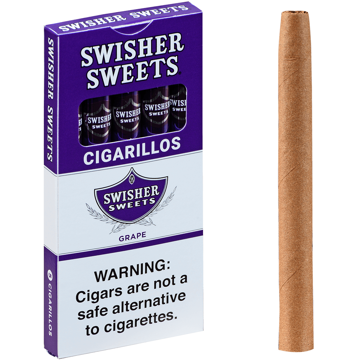 Swisher Sweets Cigarillos Grape 5 Pack 20/5 Packs 4.00X30