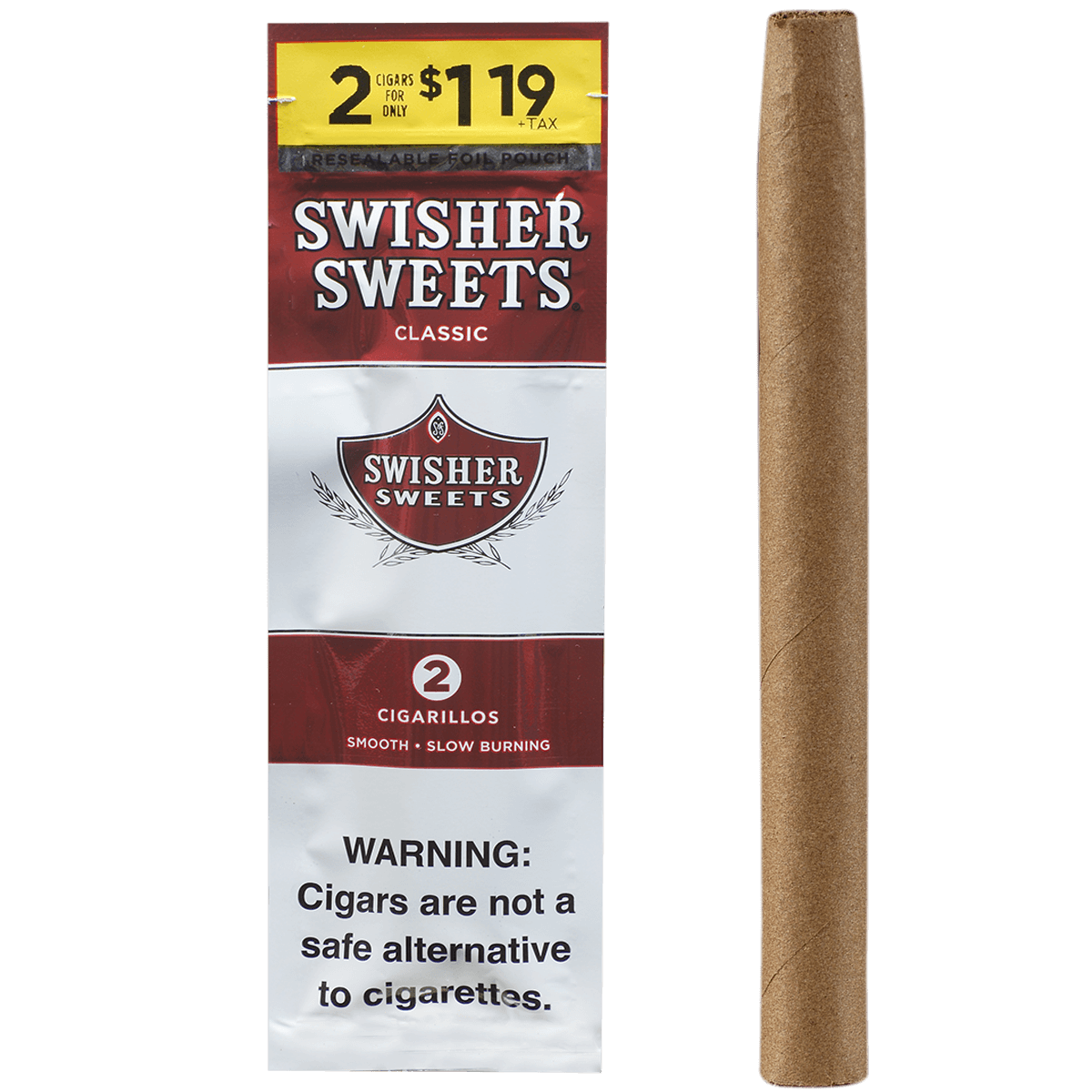 Swisher Sweets Cigarillos Regular 2-For$1.19 30/2 Ct Pouches 4.00X30