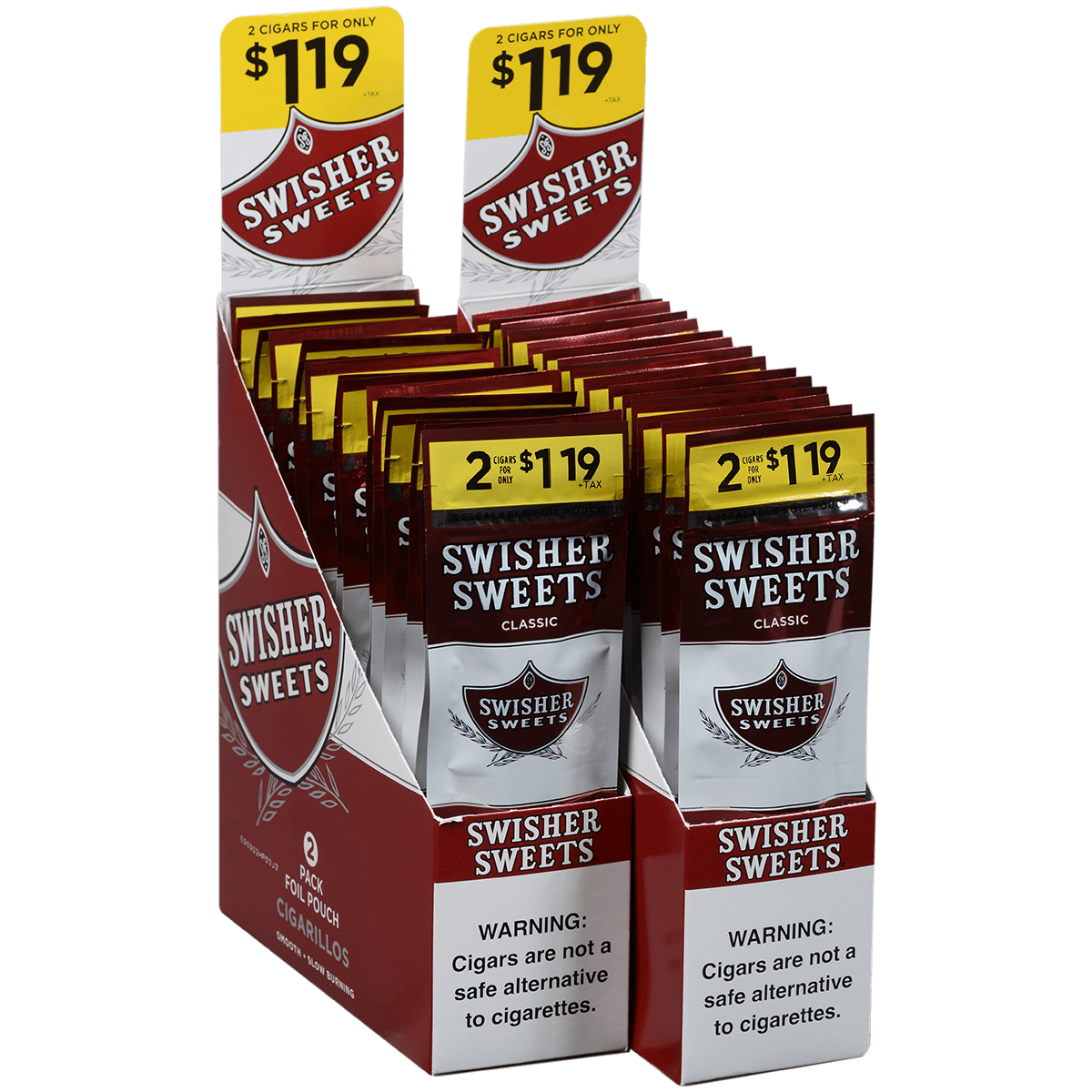 Swisher Sweets Cigarillos Regular 2-For$1.19 30/2 Ct Pouches 4.00X30