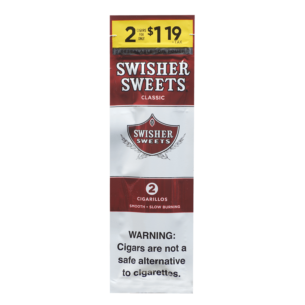 Swisher Sweets Cigarillos Regular 2-For$1.19 30/2 Ct Pouches 4.00X30