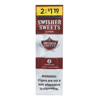 Swisher Sweets Cigarillos Regular 2-For$1.19 30/2 Ct Pouches 4.00X30