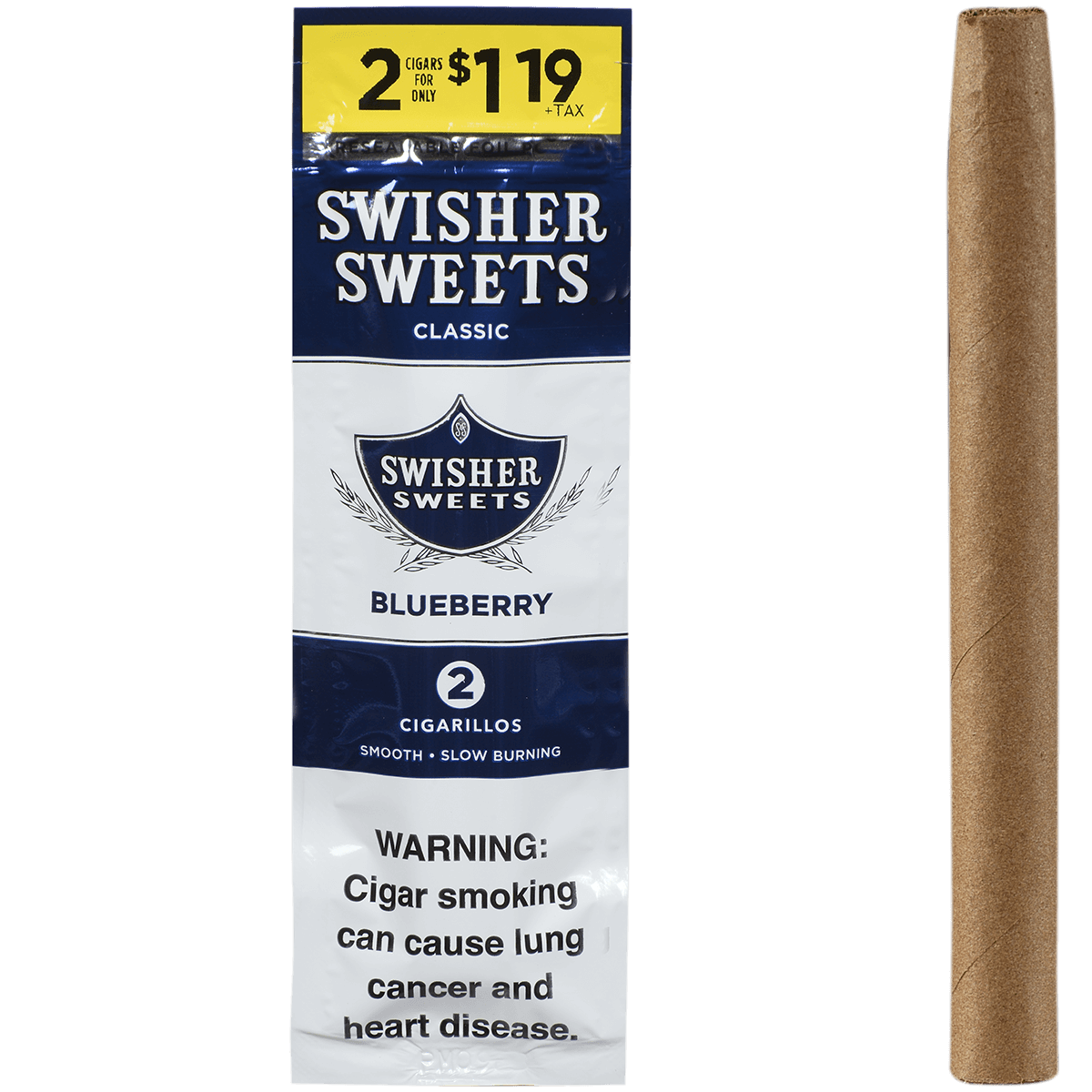 Swisher Sweets Cigarillos Blueberry 2-For$1.19 30/2 Ct Pouches 4.00X30