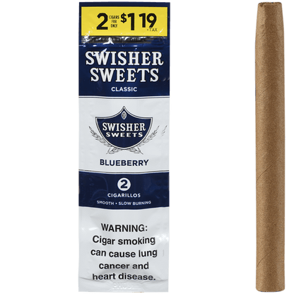 Swisher Sweets Cigarillos Blueberry 2-For$1.19 30/2 Ct Pouches 4.00X30