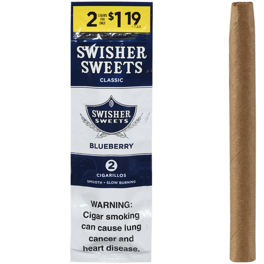 Swisher Sweets Cigarillos Blueberry 2-For$1.19 30/2 Ct Pouches 4.00X30