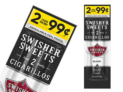 Swisher Sweets Cigarillos Black 60 Ct. 30/2 For ¢.99 Packs 4.00X30