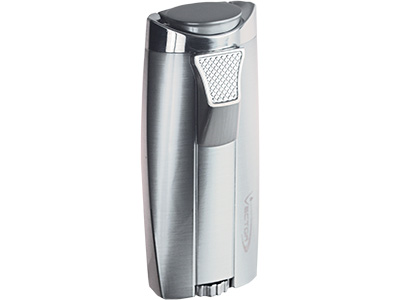 Lighter Vector Legend Double Torch Chrome Satin