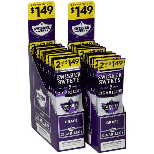 Swisher Sweets Cigarillos Grape 60 Ct. 30/2 For $1.49 Packs 4.00X30