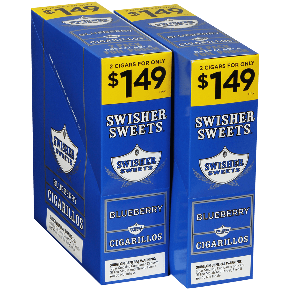 Swisher Sweets Cigarillos Blueberry 60 Ct. 30/2 For $1.49 Packs 4.00X30