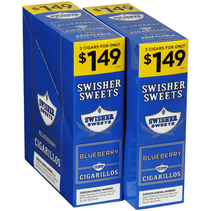 Swisher Sweets Cigarillos Blueberry 60 Ct. 30/2 For $1.49 Packs 4.00X30