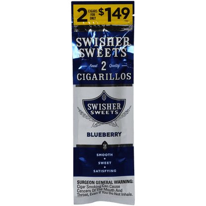 Swisher Sweets Cigarillos Blueberry 60 Ct. 30/2 For $1.49 Packs 4.00X30