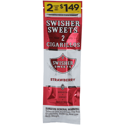 Swisher Sweets Cigarillos Strawberry 60 Ct. 30/2 For $1.49 Packs 4.00X30