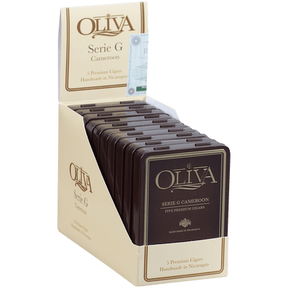 Oliva Serie G Cameroon Cigarillo 10/5 Pack Tins 4.00X38