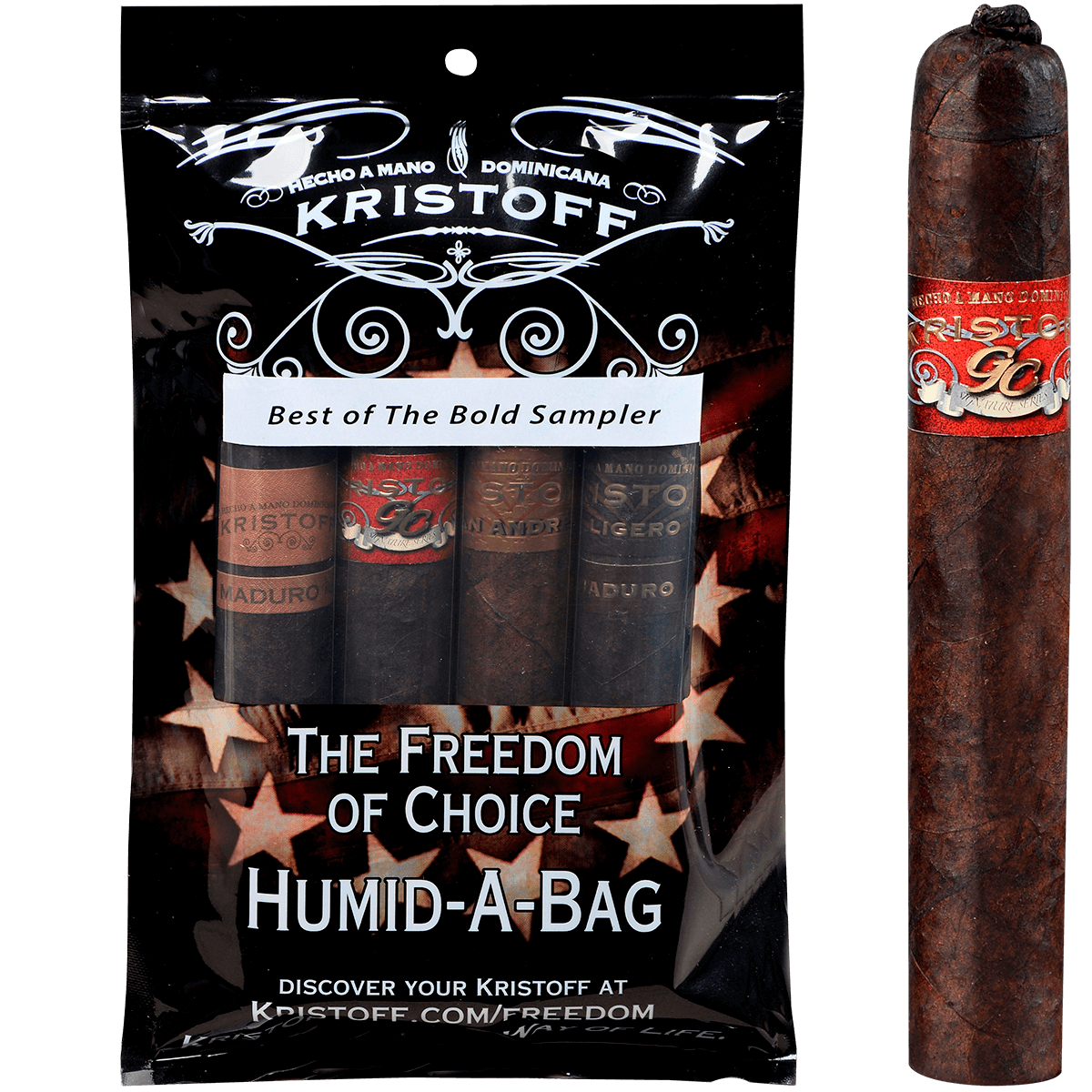 Kristoff Maduro Sampler Humid-A-Bag 4 Ct. Pack