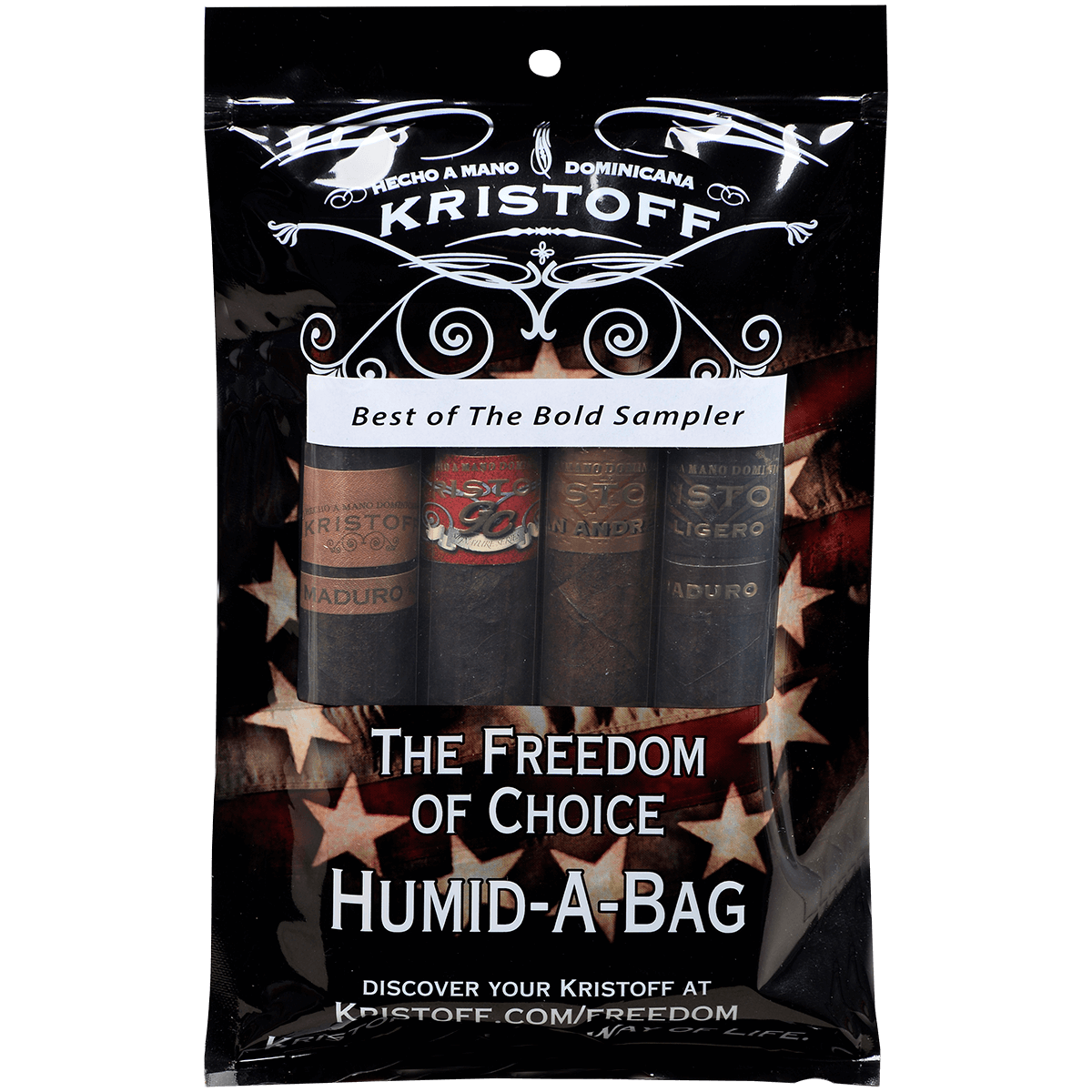 Kristoff Maduro Sampler Humid-A-Bag 4 Ct. Pack