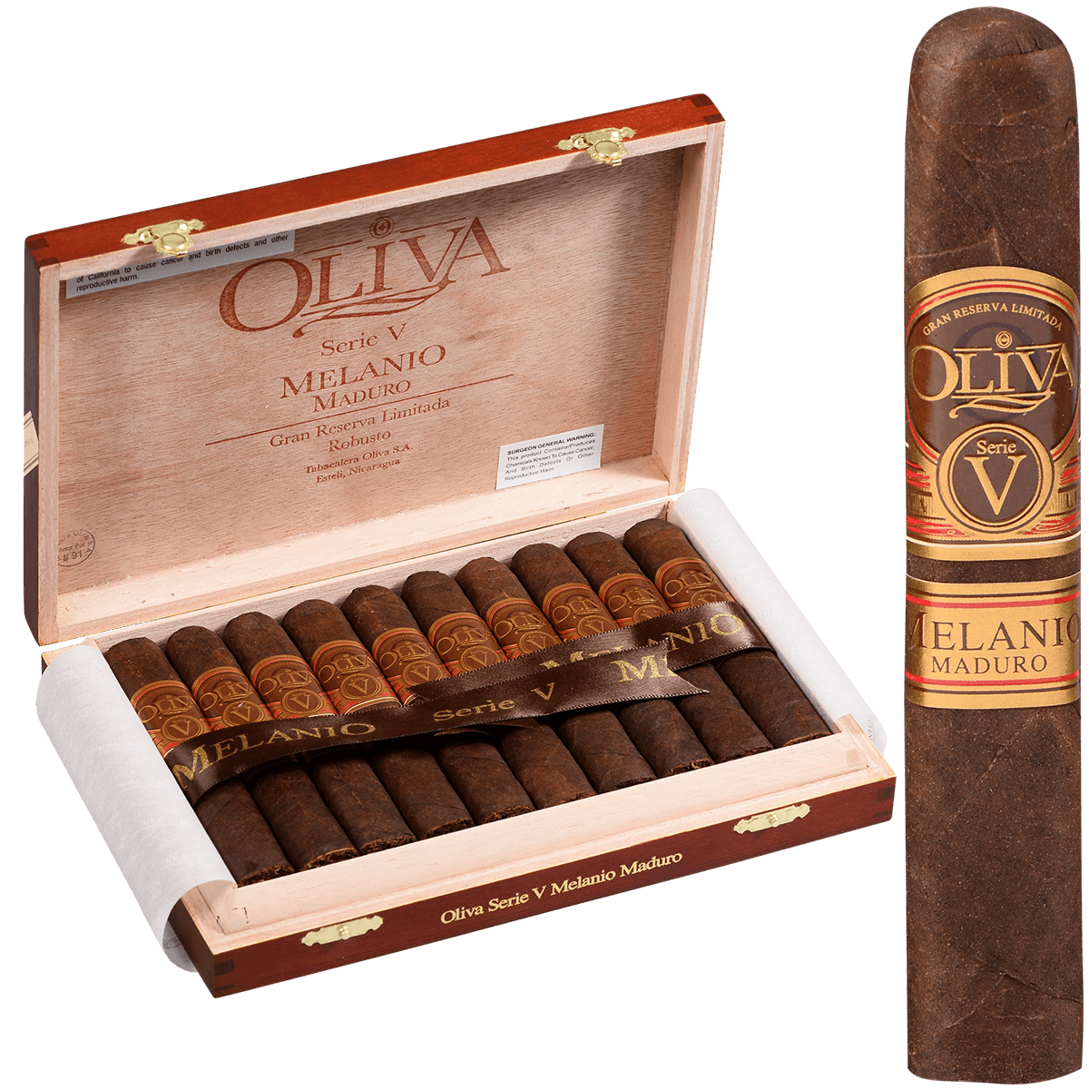 Oliva Serie V Melanio Maduro Robusto 10 Ct. Box 5.00X52