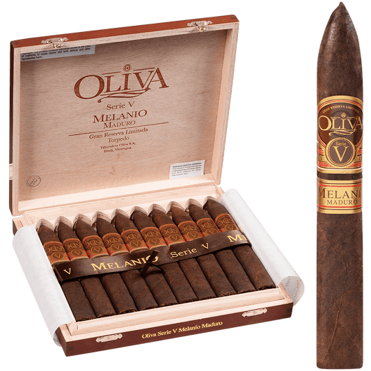 Oliva Serie V Melanio Maduro Torpedo 10 Ct. Box 6.50X52