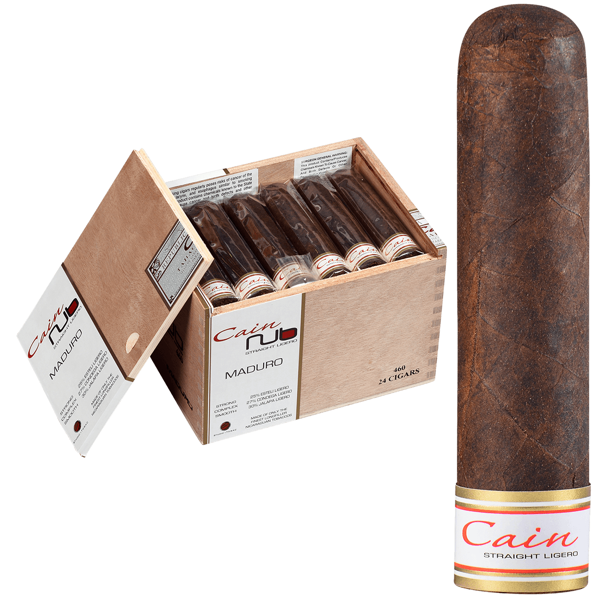 Nub Cain Maduro 460 24 Ct. Box 4.00X60