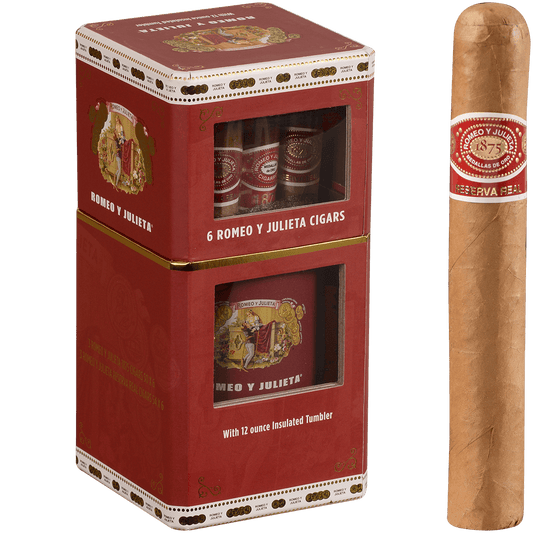 Romeo Y Julieta 6 Ct. Sampler With Wine Tumbler