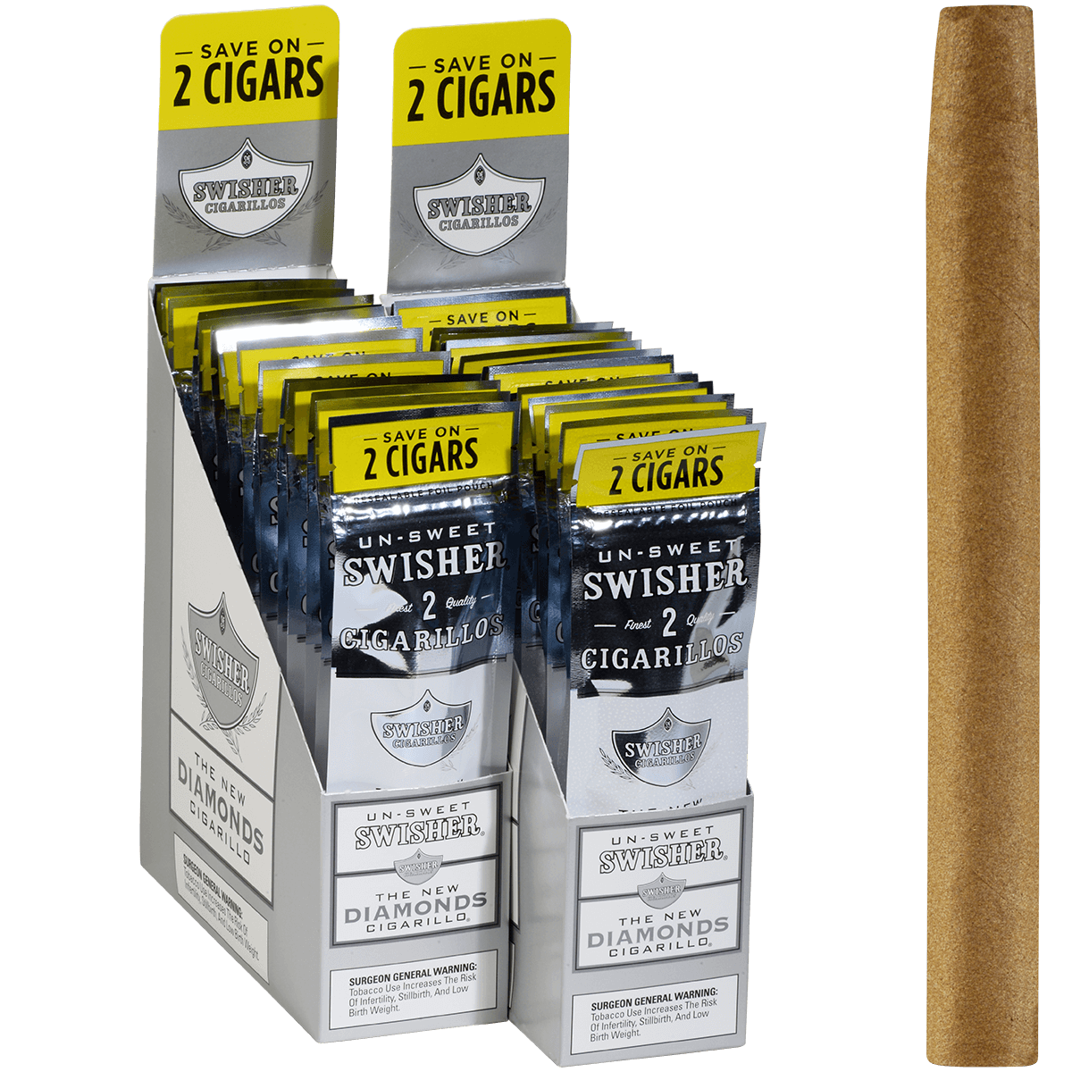 Swisher Sweets Cigarillos Diamonds 60 Ct. 30/2 Packs 4.00X30