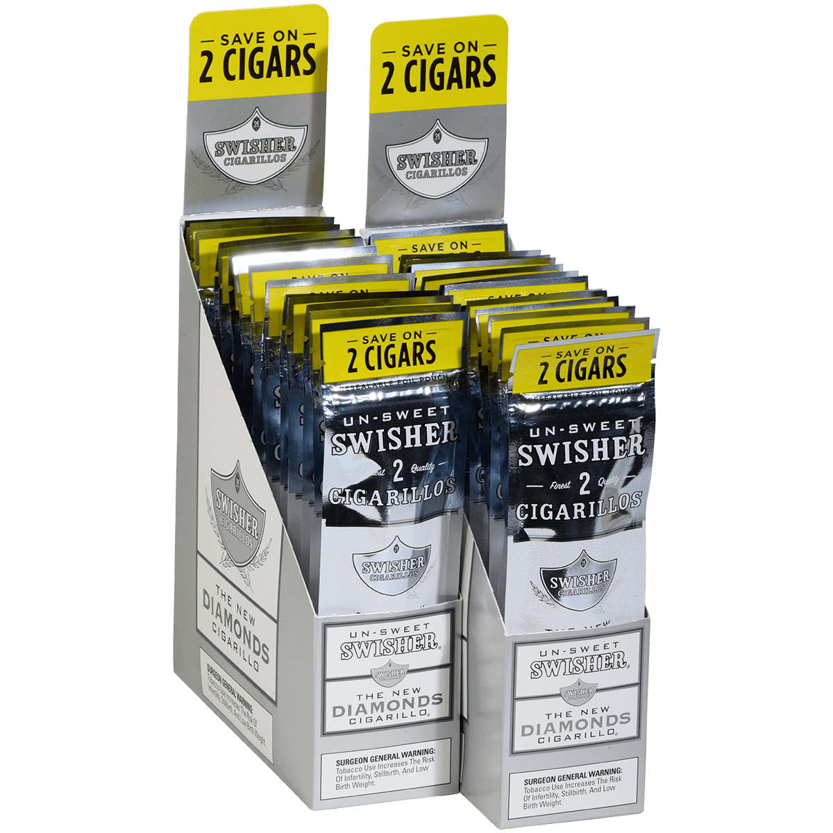 Swisher Sweets Cigarillos Diamonds 60 Ct. 30/2 Packs 4.00X30