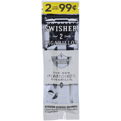 Swisher Sweets Cigarillos Diamonds 60 Ct. 30/2 For .99¢ Packs 4.00X30