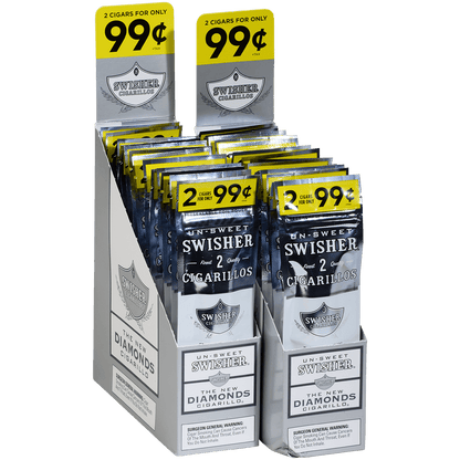 Swisher Sweets Cigarillos Diamonds 60 Ct. 30/2 For .99¢ Packs 4.00X30
