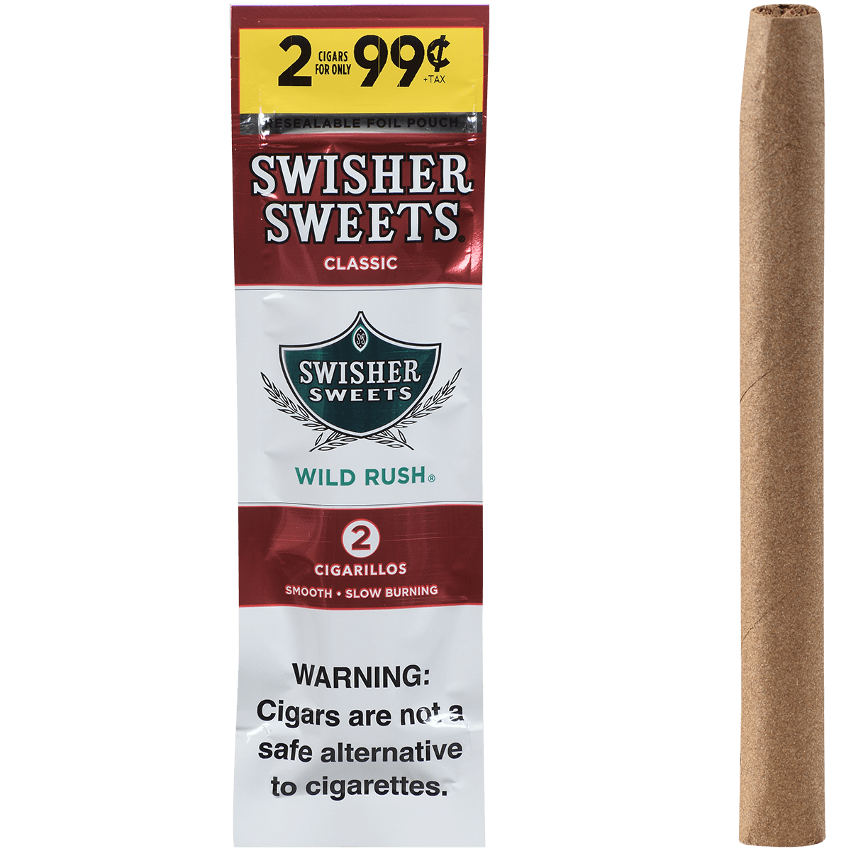Swisher Sweets Cigarillos Wild Rush 60 Ct. 30/2 For .99¢ Packs 4.00X30