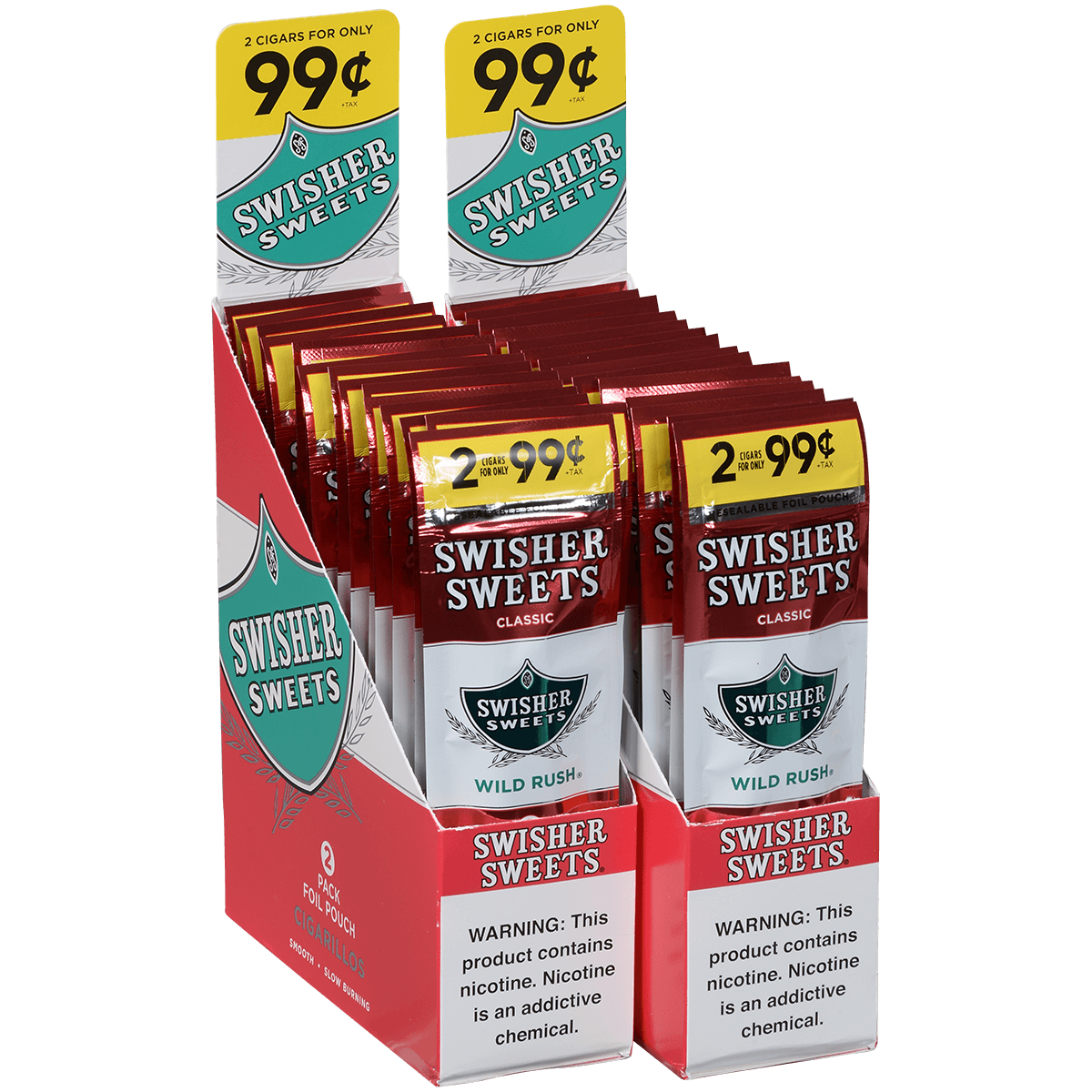 Swisher Sweets Cigarillos Wild Rush 60 Ct. 30/2 For .99¢ Packs 4.00X30