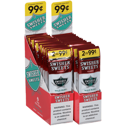 Swisher Sweets Cigarillos Wild Rush 60 Ct. 30/2 For .99¢ Packs 4.00X30