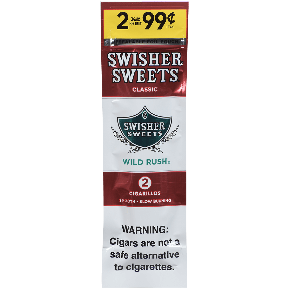 Swisher Sweets Cigarillos Wild Rush 60 Ct. 30/2 For .99¢ Packs 4.00X30