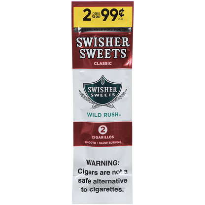 Swisher Sweets Cigarillos Wild Rush 60 Ct. 30/2 For .99¢ Packs 4.00X30