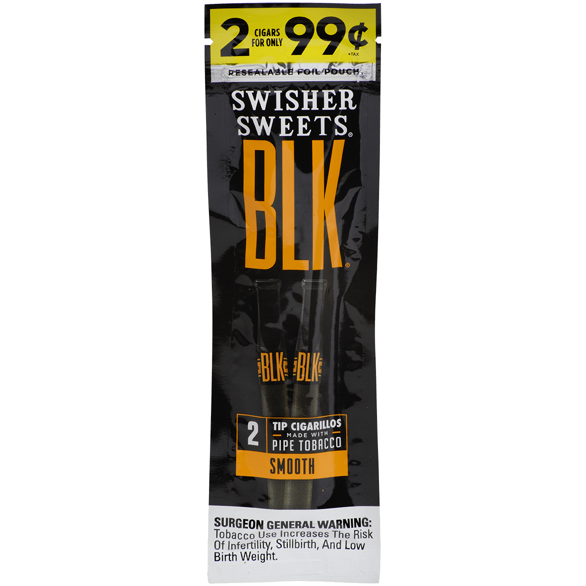 Swisher Sweets Cigarillos Black 30 Ct. 15/2 For .99¢ Packs 4.00X30