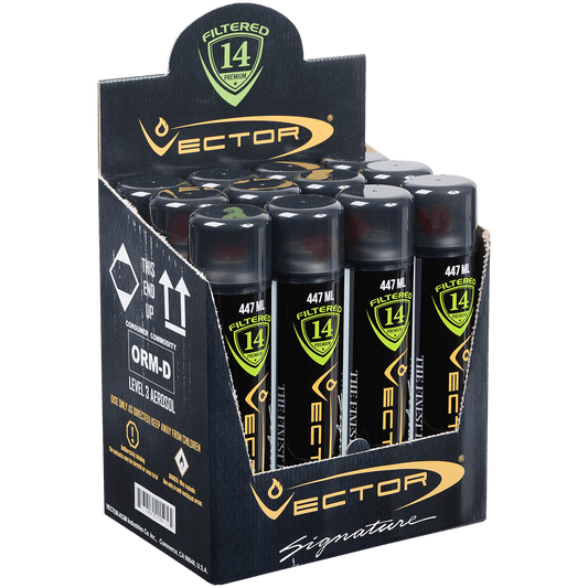 Butane Vector Refined Black Jumbo Size Can 15.15 Fl Oz 447 Ml 12 Ct.