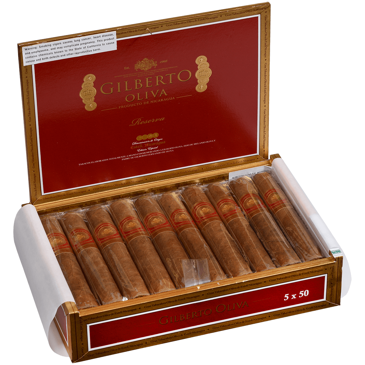 Gilberto Oliva Reserva Robusto 20 Ct. Box 5.00X50