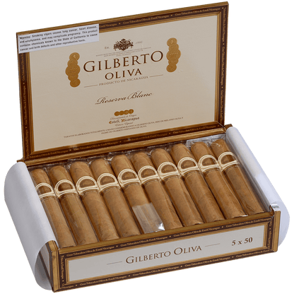 Gilberto Oliva Reserva Blanc Robusto 20 Ct. Box 5.00X50